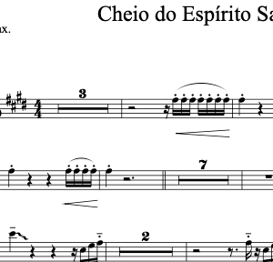 Partitura do Naipe de Metais - Cheio do Espírito Santo (Thalles Roberto)