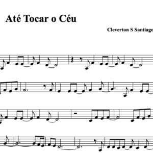 Partitura Melódica -Até tocar o céu (Eyshila)