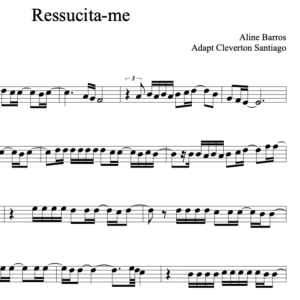 Partitura Melódica - Ressucita-me (Aline Barros)