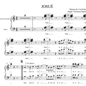 Partitura para Coral Josue Kades