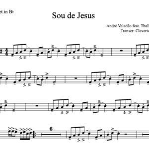 Partitura Sou de Jesus (Thalles Roberto e André Valadão)