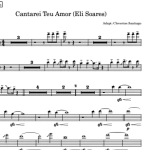 Partitura do Naipe de Metais - Cantarei Teu Amor (Eli Soares)