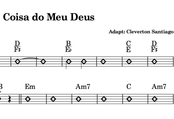 Partitura e Cifra Gospel - Coisa do Meu Deus (Dalete Hungria e Eliã Oliveira) - Image 2