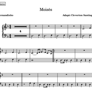 Partitura para Piano - Moisés (Fernandinho)