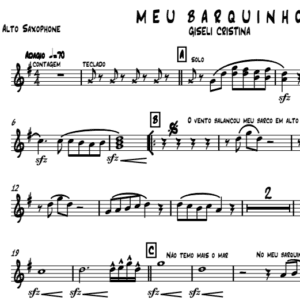 Partitura Gospel do Naipe de Metais - Meu Barquinho (Giseli Cristina)