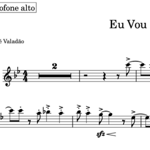 Partitura do Naipe de Metais - Eu Vou (André Valadão)