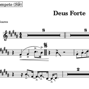 Partitura do Naipe de Metais - Deus Forte (Eli Soares)