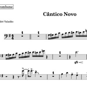 Partitura do Naipe de Metais - Cântico Novo (André Valadão) Versão CD Sobrenatural