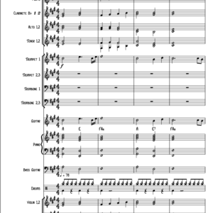 Partitura Arranjo para Orquestra "Além do Rio Azul" - Voz da Verdade