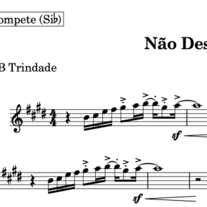 Partitura gospel do Naipe de Metais - Não Desista (PIB) Trindade
