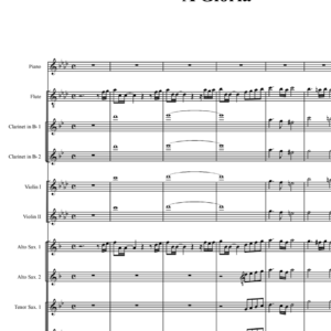 Partitura Gospel Orquestra da Música "A Glória" - Lauriete