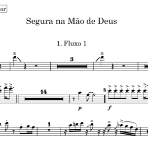 Partitura Gospel Naipe de Metais da Música "Segura na mão de Deus" - Eli Soares