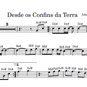Partitura Gospel Melódica da Música "Desde os Confins da Terra" - Igreja Bíblica da Paz