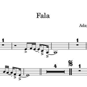 Partitura Gospel Naipe de Metais da Música "Fala" - Templo Soul