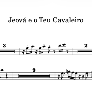 Partitura Gospel Naipe de Metais da Música "Jeová é o Teu Cavaleiro" - Eli Soares